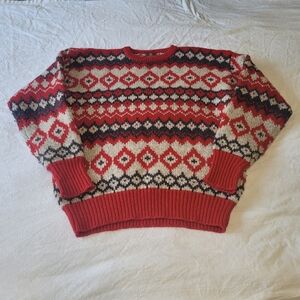 Nordstrom Multicolor Geometric Crewneck Sweater